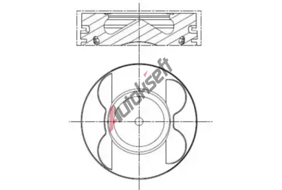 MAHLE P�st MAO 001 PI 00107 000, 001 PI 00107 000