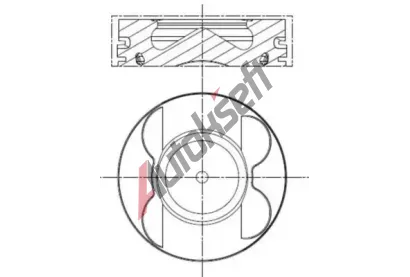 MAHLE Píst MAO 001 PI 00107 001, 001 PI 00107 001 MAHLE Píst MAO 001 PI 00107 001, 001 PI 00107 001