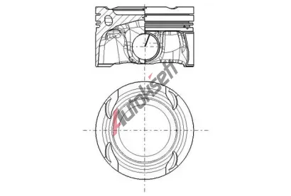 MAHLE Píst MAO 001 PI 00216 000, 001 PI 00216 000 MAHLE Píst MAO 001 PI 00216 000, 001 PI 00216 000