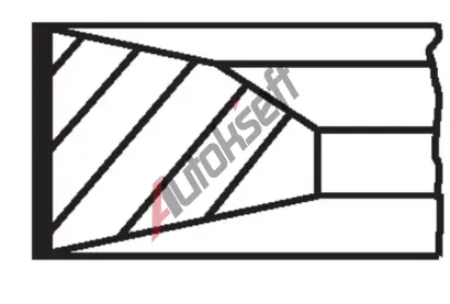 MAHLE Sada p�stn�ch krou�k� MAO 001 RS 11119 0N2, 001 RS 11119 0N2