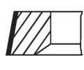 MAHLE Sada p�stn�ch krou�k� MAO 001 RS 11119 0N2, 001 RS 11119 0N2