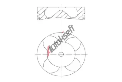 MAHLE Píst MAO 007 PI 00163 000, 007 PI 00163 000 MAHLE Píst MAO 007 PI 00163 000, 007 PI 00163 000
