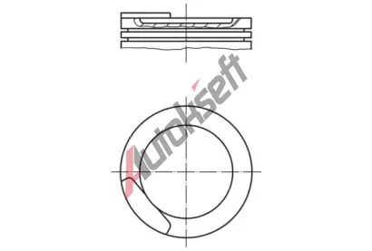 MAHLE Píst MAO 011 08 12, 011 08 12  MAHLE Píst MAO 011 08 12, 011 08 12