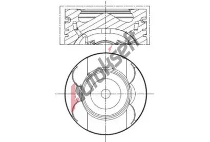 MAHLE Píst MAO 013 PI 00156 002, 013 PI 00156 002 MAHLE Píst MAO 013 PI 00156 002, 013 PI 00156 002