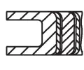 MAHLE Sada p�stn�ch krou�k� MAO 021 RS 00119 0N1, 021 RS 00119 0N1