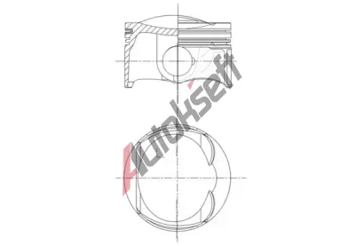 MAHLE Píst MAO 028 PI 00132 012, 028 PI 00132 012  MAHLE Píst MAO 028 PI 00132 012, 028 PI 00132 012