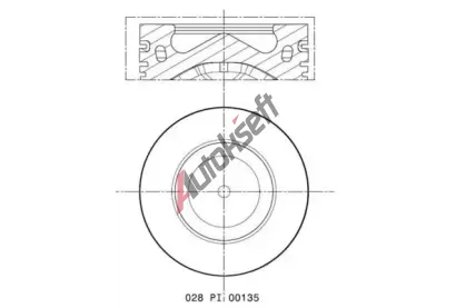 MAHLE Píst MAO 028 PI 00135 002, 028 PI 00135 002 MAHLE Píst MAO 028 PI 00135 002, 028 PI 00135 002