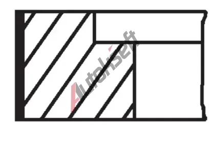 MAHLE Sada pístních kroužků MAO 034 89 N2, 034 89 N2 MAHLE Sada pístních kroužků MAO 034 89 N2, 034 89 N2