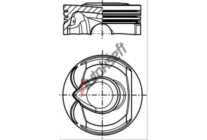 MAHLE Píst MAO 039 PI 00131 000, 039 PI 00131 000 MAHLE Píst MAO 039 PI 00131 000, 039 PI 00131 000