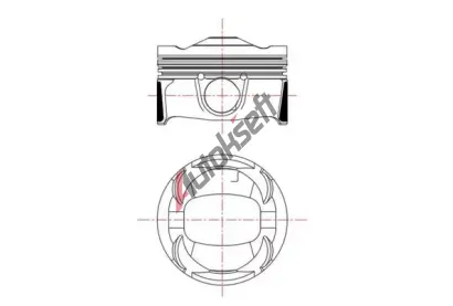 MAHLE Píst MAO 039 PI 00135 002, 039 PI 00135 002 MAHLE Píst MAO 039 PI 00135 002, 039 PI 00135 002