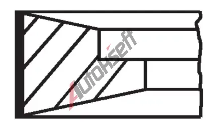 MAHLE Sada p�stn�ch krou�k� MAO 061 77 N0, 061 77 N0