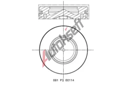 MAHLE P�st MAO 081 PI 00114 002, 081 PI 00114 002