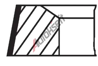 MAHLE Sada pístních kroužků MAO 504 01 N0, 504 01 N0 MAHLE Sada pístních kroužků MAO 504 01 N0, 504 01 N0