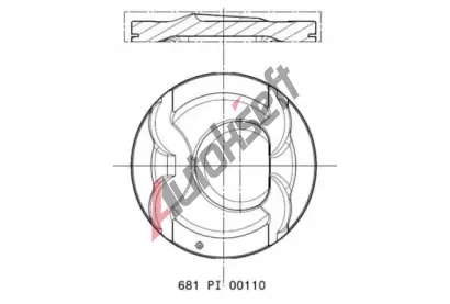 MAHLE P�st MAO 681 PI 00110 000, 681 PI 00110 000