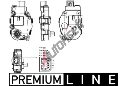 MAHLE Nastavovac prvek smovac klapky MAO AA 18 000P, AA 18 000P