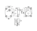 MAHLE Nastavovac prvek smovac klapky MAO AA 19 000P, AA 19 000P