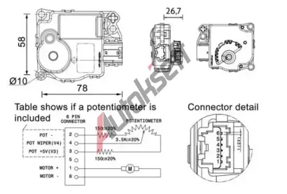 MAHLE Nastavovac prvek smovac klapky MAO AA 58 000P, AA 58 000P