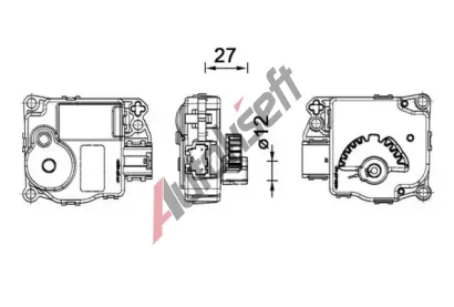 MAHLE Nastavovac prvek smovac klapky MAO AA 59 000P, AA 59 000P