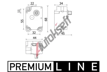 MAHLE Nastavovac prvek smovac klapky MAO AA 71 000P, AA 71 000P