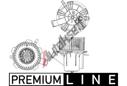 MAHLE Vnitn ventiltor MAO AB 132 000P, AB 132 000P