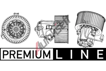 MAHLE Vnitn ventiltor MAO AB 150 000P, AB 150 000P