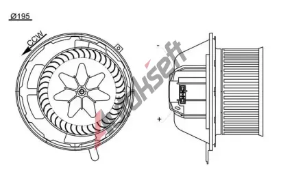 MAHLE Vnitn ventiltor MAO AB 194 000S, AB 194 000S