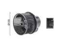 MAHLE Vnitn ventiltor MAO AB 246 000P, AB 246 000P