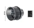 MAHLE Vnitn ventiltor MAO AB 250 000P, AB 250 000P