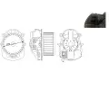 MAHLE Vnitn ventiltor ‐ MAO AB 258 000S