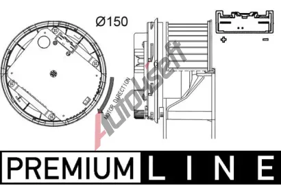 MAHLE Vnitn ventiltor MAO AB 263 000P, AB 263 000P