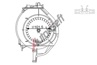 MAHLE Vnitřní ventilátor MAO AB 266 000S, AB 266 000S  MAHLE Vnitřní ventilátor MAO AB 266 000S, AB 266 000S