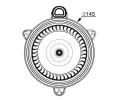 MAHLE Vnitn ventiltor MAO AB 268 000P, AB 268 000P