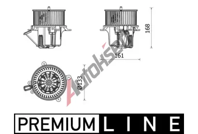 MAHLE Vnitn ventiltor MAO AB 282 000P, AB 282 000P