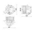 Vnitn ventiltor MAHLE ‐ MAO AB 325 000P