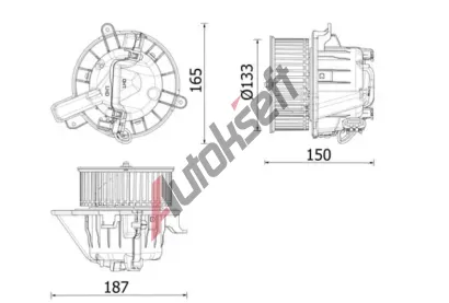 MAHLE Vnitn ventiltor MAO AB 325 000P, AB 325 000P