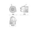 Vnitn ventiltor MAHLE ‐ MAO AB 328 000P