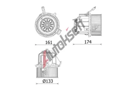 MAHLE Vnitn ventiltor MAO AB 328 000P, AB 328 000P