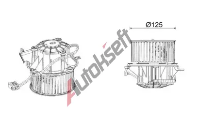 MAHLE Vnitn ventiltor MAO AB 339 000P, AB 339 000P