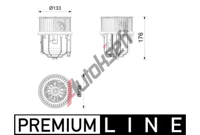 MAHLE Vnitn ventiltor MAO AB 416 000P, AB 416 000P