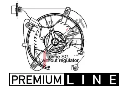 MAHLE Vnitn ventiltor MAO AB 65 000P, AB 65 000P