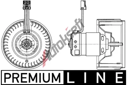 MAHLE Vnitn ventiltor MAO AB 71 000P, AB 71 000P