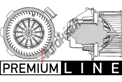 MAHLE Vnitn ventiltor MAO AB 88 000P, AB 88 000P