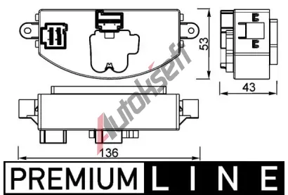 MAHLE Regulace vnitn ventilace MAO ABR 106 000P, ABR 106 000P