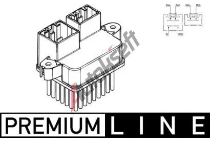 MAHLE Regulace vnitn ventilace MAO ABR 107 000P, ABR 107 000P