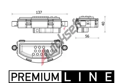 MAHLE Regulace vnitn ventilace MAO ABR 158 000P, ABR 158 000P
