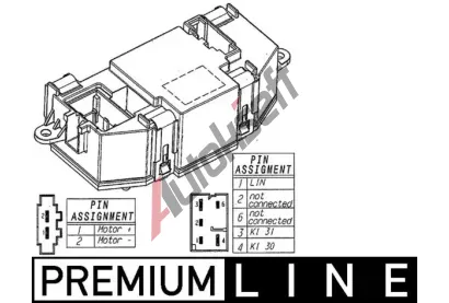 MAHLE Regulace vnitn ventilace MAO ABR 56 000P, ABR 56 000P