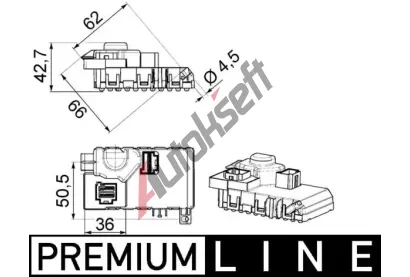 MAHLE Regulace vnitn ventilace MAO ABR 63 000P, ABR 63 000P