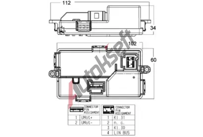 MAHLE Regulace vnitn ventilace MAO ABR 68 000P, ABR 68 000P