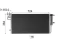 MAHLE Kondenztor klimatizace MAO AC 103 000P, AC 103 000P