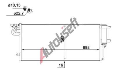 MAHLE Kondenzátor klimatizace MAO AC 103 000S, AC 103 000S  MAHLE Kondenzátor klimatizace MAO AC 103 000S, AC 103 000S